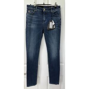 Armani Exchange J01 Super Skinny size 30 NWT Mid Rise Italy dark wash